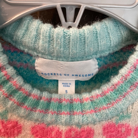 Rockets of Awesome sweater size 5 sweater - Picture 3 of 3